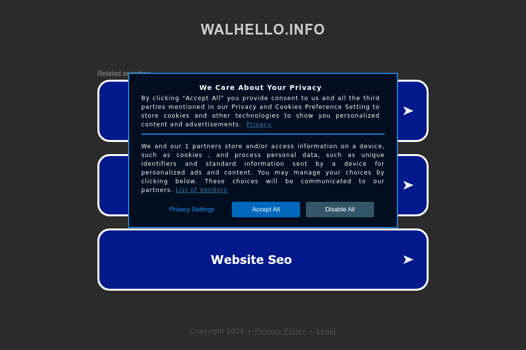 Suchmaschine Walhello.info Website
