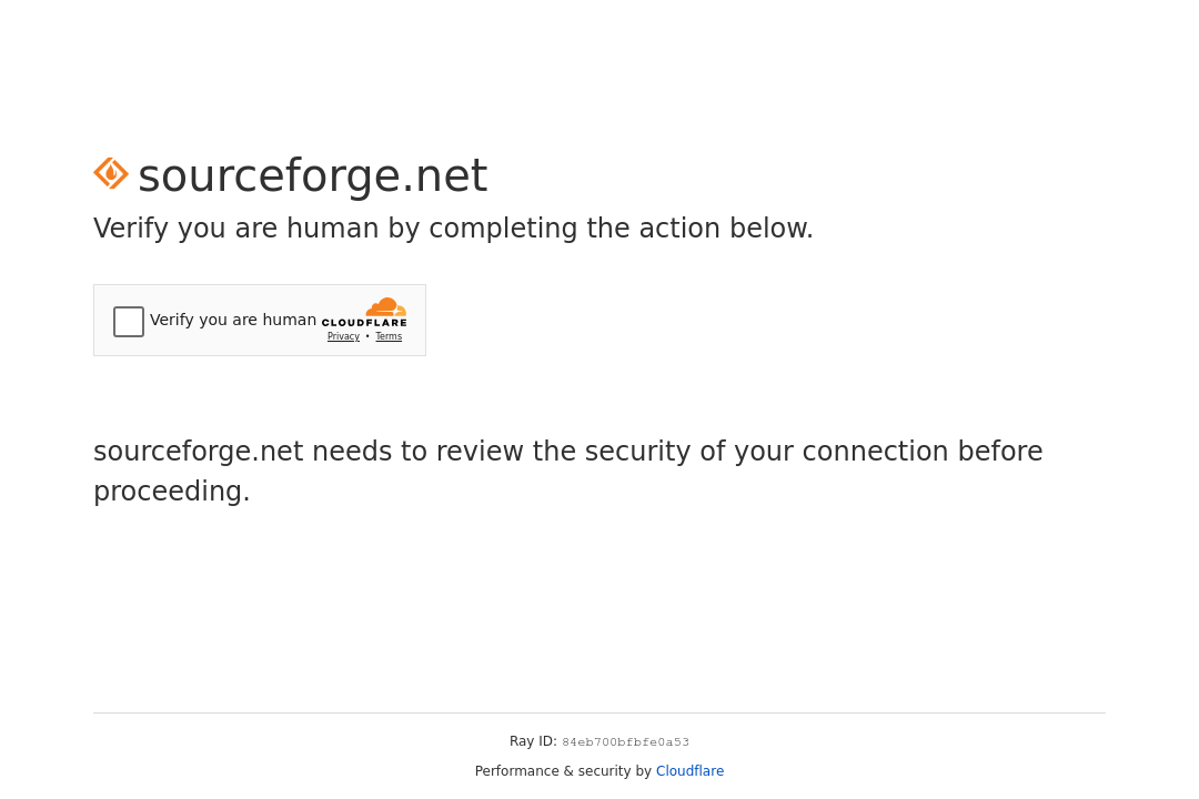 Screenshot Suchmaschine SourceForge.net